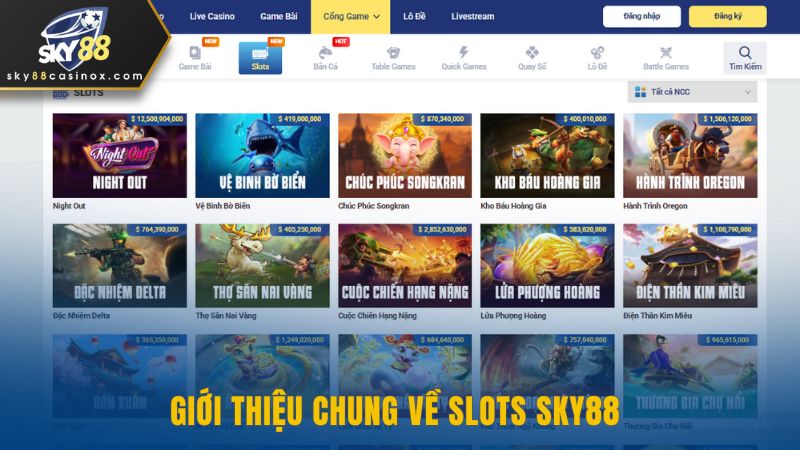 Giới thiệu chung về Slots Sky88