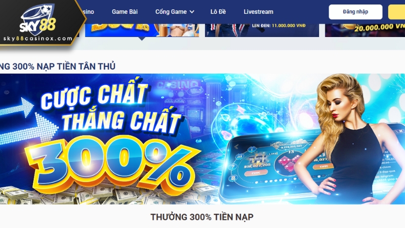 Nhận thưởng lớn mỗi ngày cùng chương trình khuyến mãi hấp dẫn tại SKY88