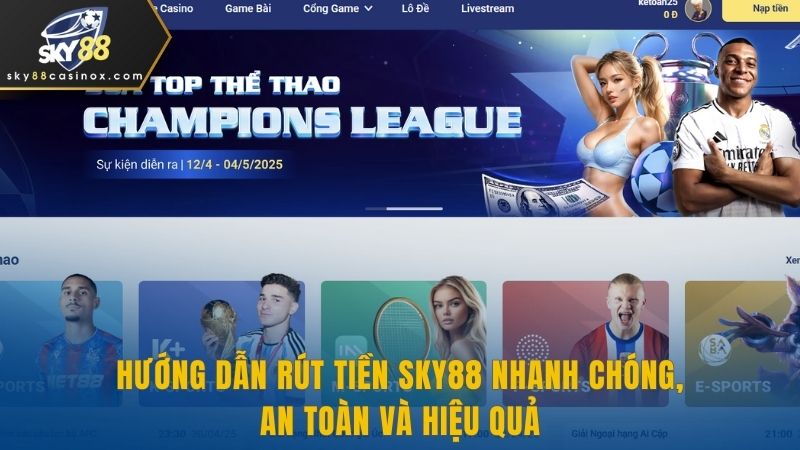 Hướng Dẫn Rút Tiền Sky88 Nhanh Chóng, An Toàn Và Hiệu Quả 