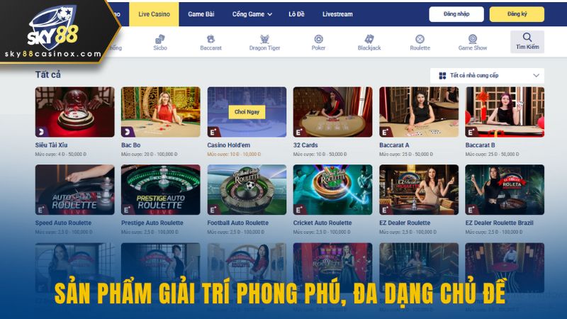 Sản phẩm giải trí phong phú, đa dạng chủ đề